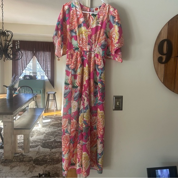 Farm Rio Eulalie Wide-Leg Jumpsuit Floral - Picture 4 of 8